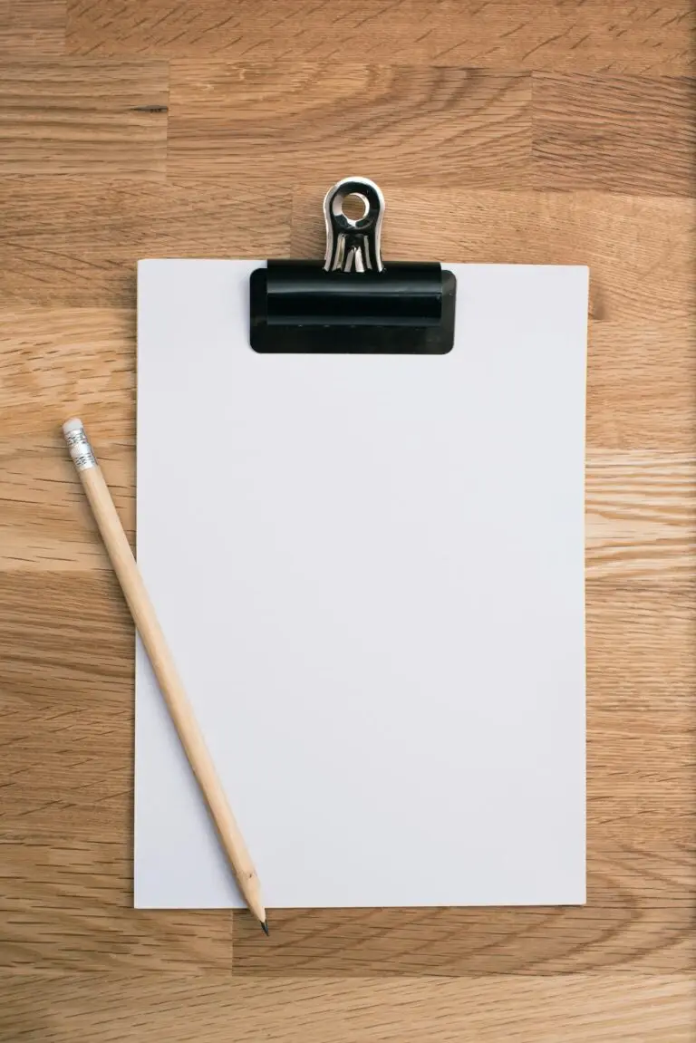 Blankopapier Stift Beschriftung Mappe